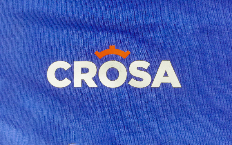 Tshirt stampa DTF con logo Crosa